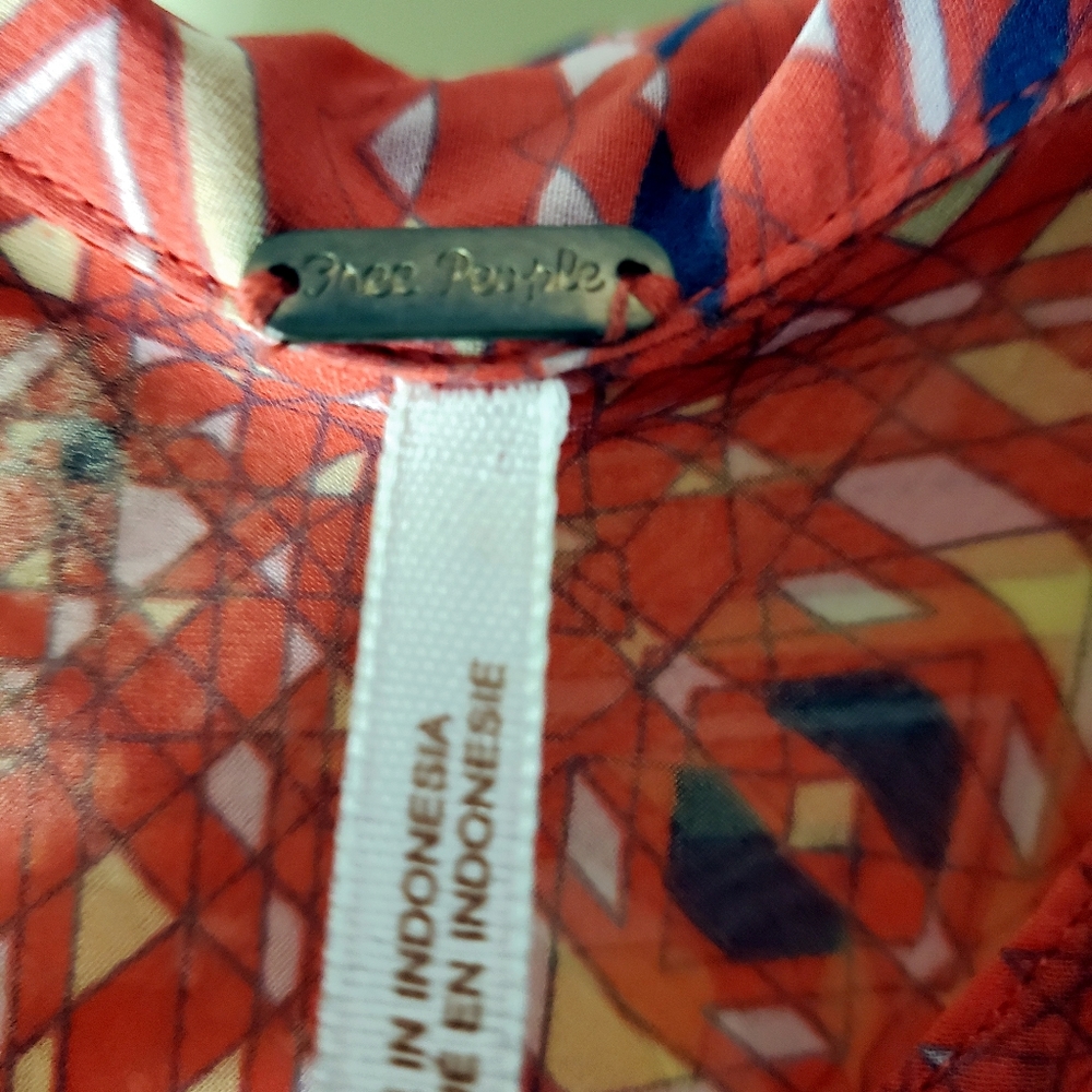 Free People Geo Print Easy Rider Button Down - Picture 3 of 8